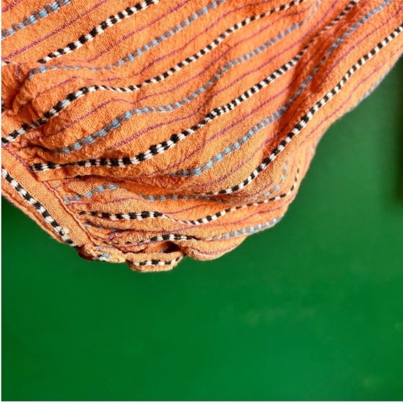 Vintage Caravan Cotton Peasant blouse size XL - Picture 3 of 8